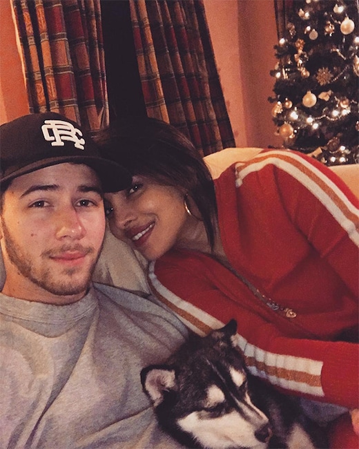 Nick Jonas, Priyanka Chopra, Christmas 2018